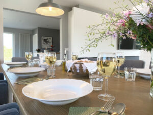 Abendessen in der Villa