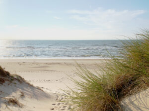 Urlaubsgefühl beim Blick auf das Meer und die Dünen